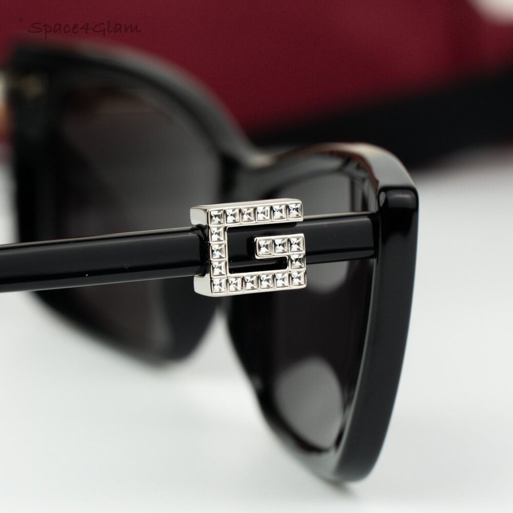 BRAND NEW Gucci GG1681S 008 Black Grey Cat Eye Women Sunglasses - Picture 5 of 11
